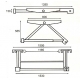 Oprijbrug mechanisch 900 KG