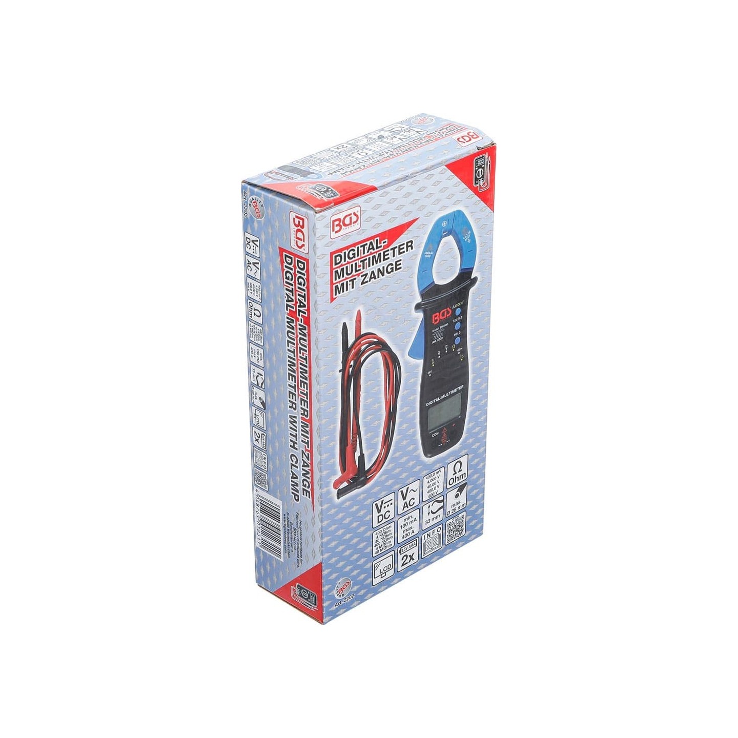 Digitale multimetertang | DC en AC stroom - BGS 2202