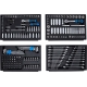 Dopsleutelset zeskant | 6,3 mm (1/4") / 10 mm (3/8") / 12,5 mm (1/2") | metrisch en inches | 300-dlg.