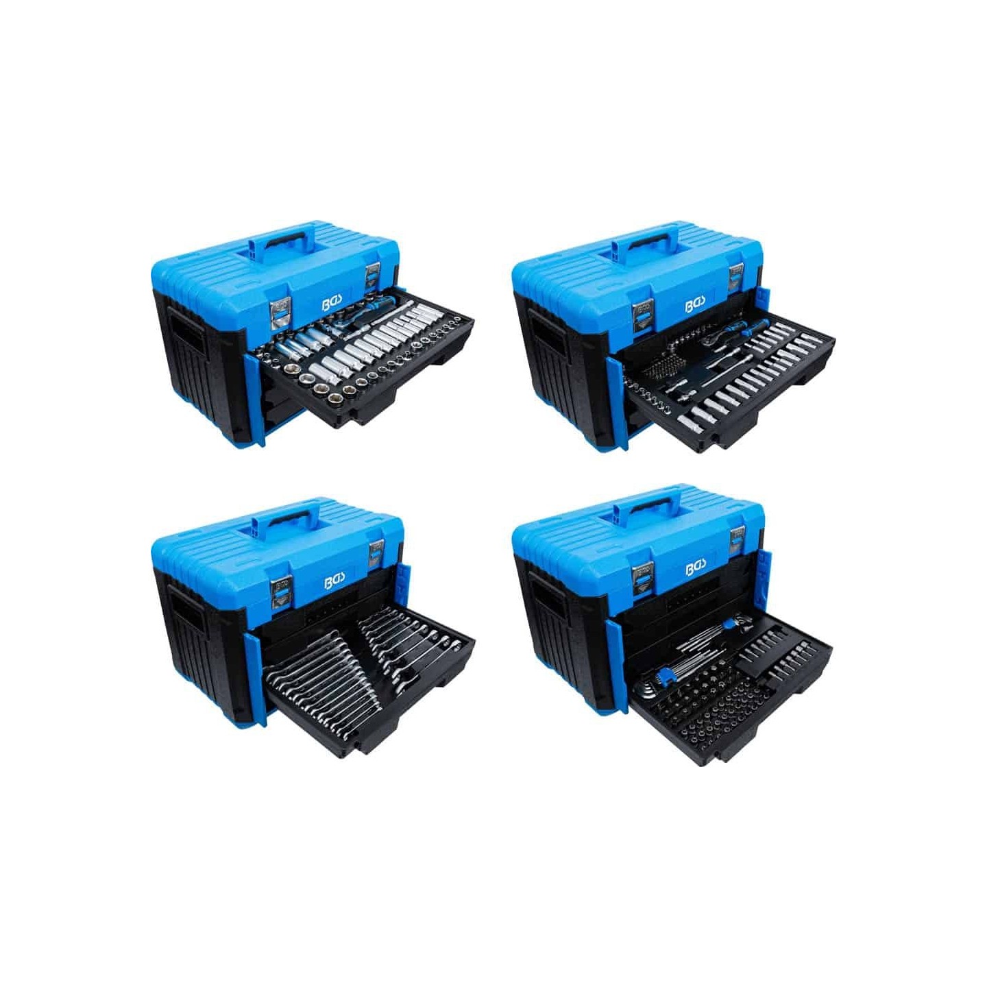 Ring/steeksleutel set 12-delig INCH maten