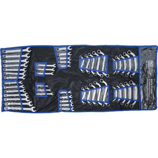 Steek-/ringsleutelassortiment Inch / Metrisch | 50-dlg BGS 32500