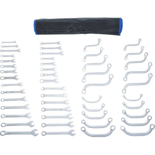 Ring/steeksleutel set 12-delig INCH maten