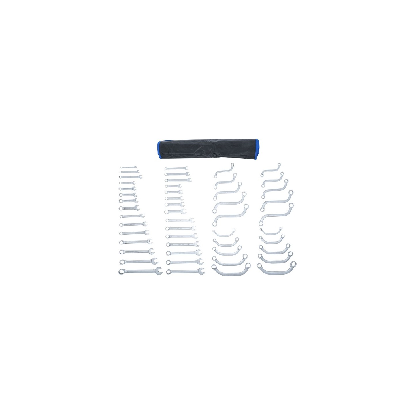 Ring/steeksleutel set 12-delig INCH maten
