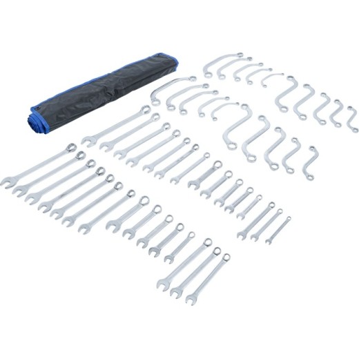 Ring/steeksleutel set 12-delig INCH maten