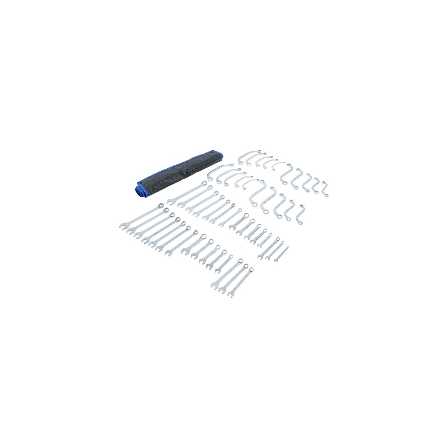 Ring/steeksleutel set 12-delig INCH maten