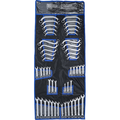 Steek-/ringsleutelassortiment Inch / Metrisch | 50-dlg BGS 32500