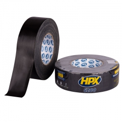 HPX 6200 Pantsertape - duct tape zwart - 48 mm x 25 meter