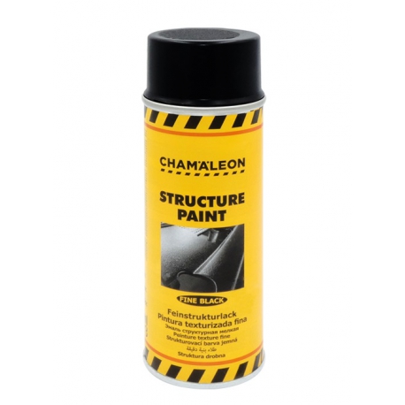 Structuurspray fijn zwart spuitbus 400 ml - Chamäleon