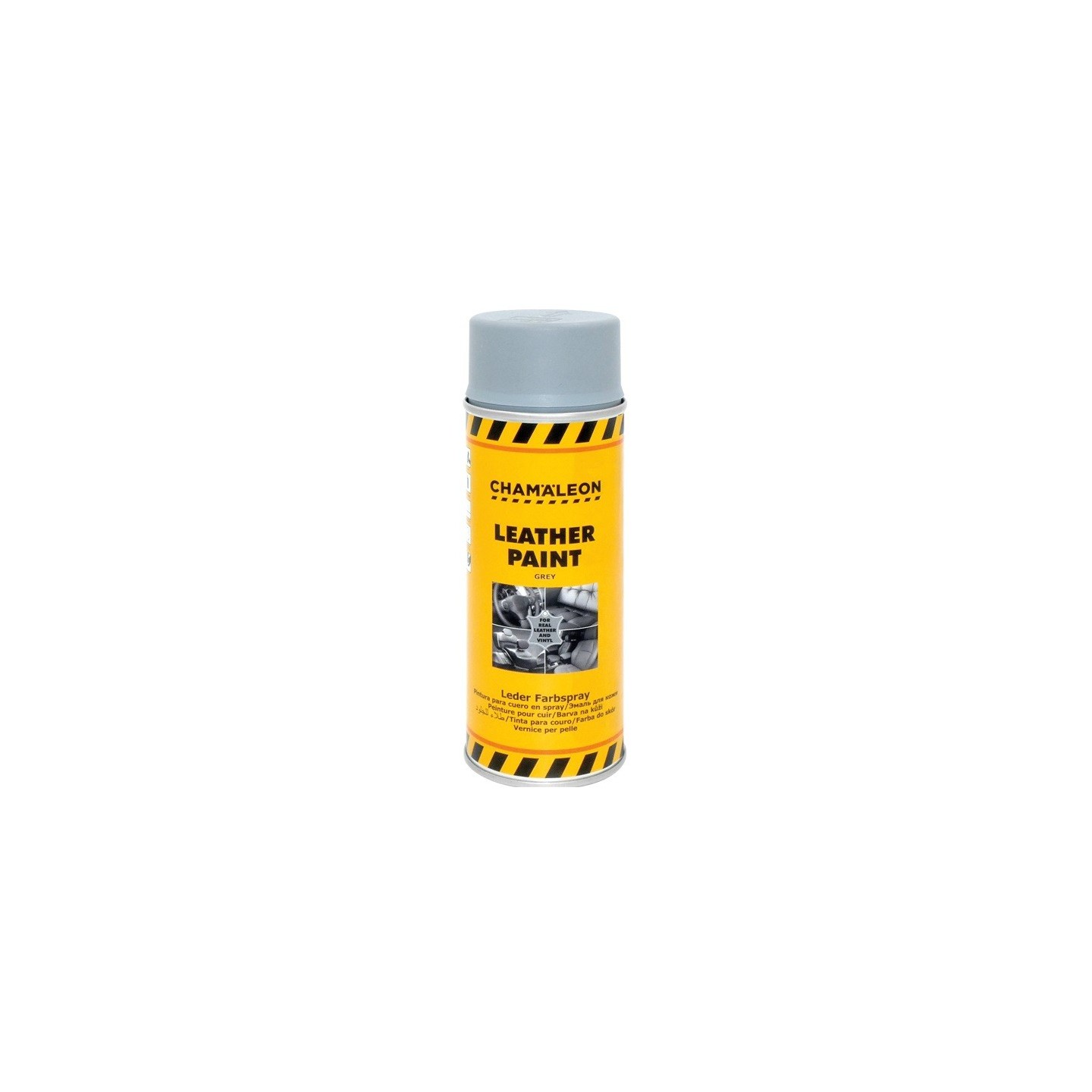 Leerverf grijs spuitbus 400 ml - Chamäleon