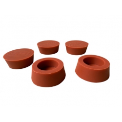 Conische siliconen stoppen 58/68 mm 5 stuks