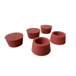 Conische siliconen stoppen 42/50 mm 5 stuks