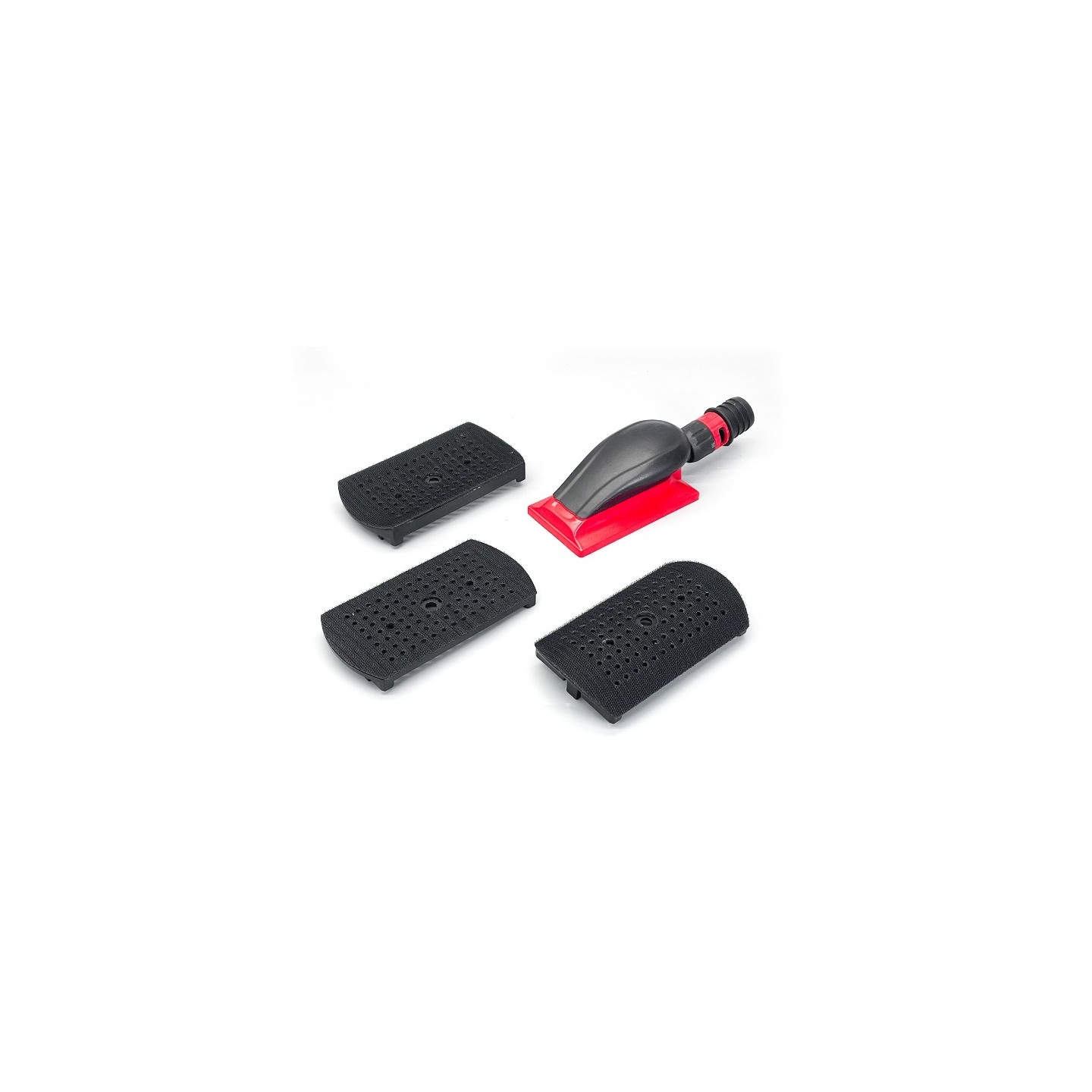 Handschuurblok met 3 opzetstukken 70x150mm