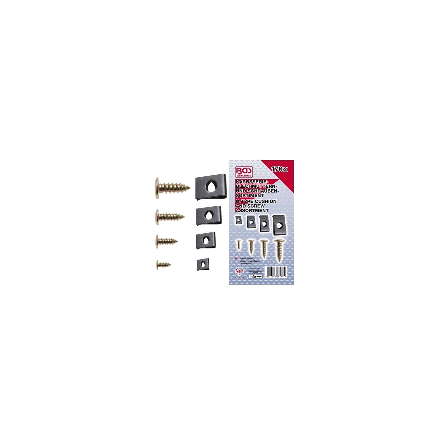 Assortiment parkers en speednuts 170 delig