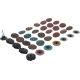 Quick-lock schuur en polijstset 35 delig