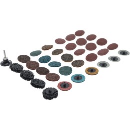 Quick-lock schuur en polijstset 35 delig