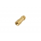 Messing kogelconnector- 50 stuks - brass bullet connector