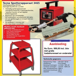 TECNA Spotter 3465 incl. toebehoren en gratis onderstel