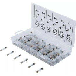 Assortiment glaszekeringen 120-delig