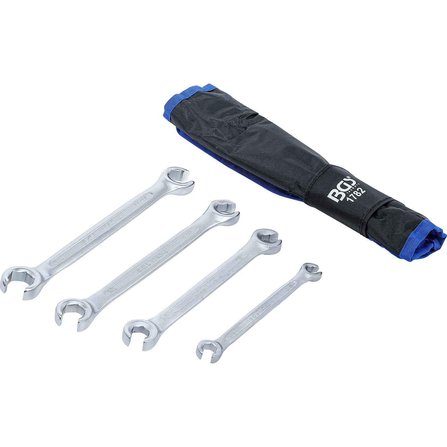 Open ringsleutel set 4-delig INCH maten