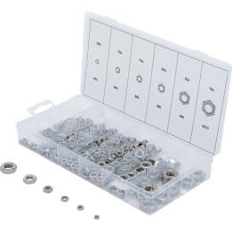Assortiment zeskantmoeren | roestvrij staal | 300-dlg