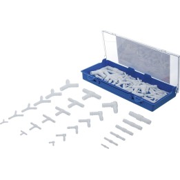 Assortiment koperen ringen INCH maten 75 delig