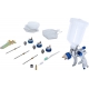 Verfspuit met 3 nozzle sets BGS 70048