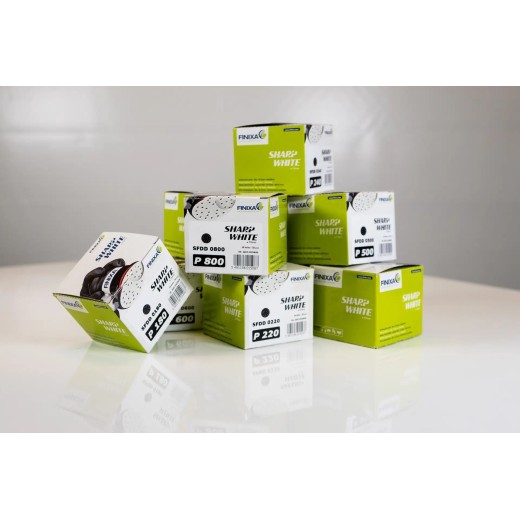 SharpWhite schuurschijven Ø75mm - Multihole P80 50st. - Finixa