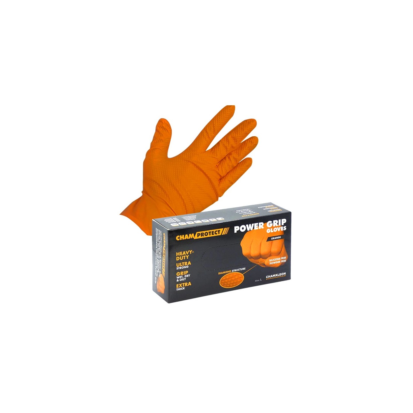 POWER Grip nitril handschoenen - doos 25 paar - Chamäleon