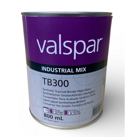 0.8L Synthetic Topcoat binder Performance high gloss TB300 Valspar VIM