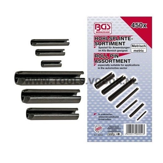 Assortiment spanstiften 450-delig