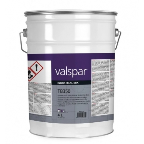 4L TB350 Synthetic fast drying Topcoat binder high gloss Valspar VIM