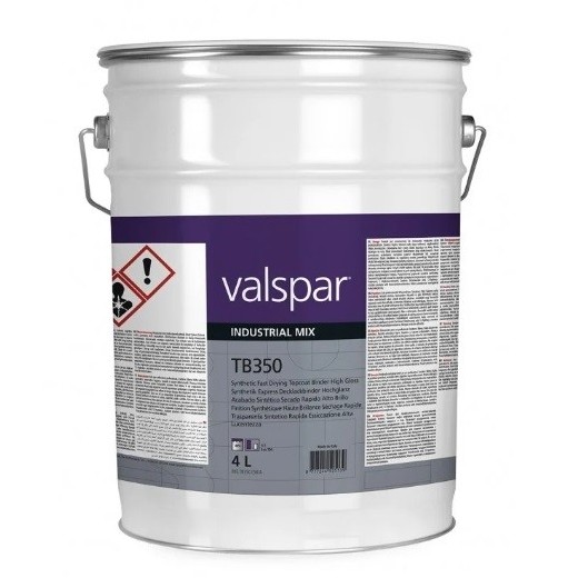 4L TB350 Synthetic fast drying Topcoat binder high gloss Valspar VIM