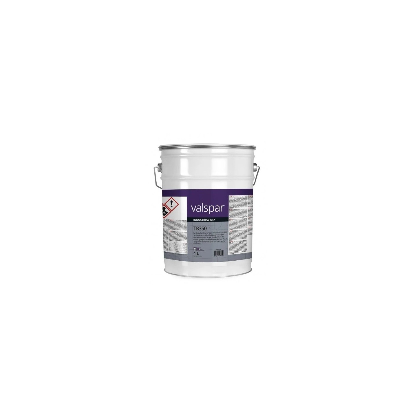 4L TB350 Synthetic fast drying Topcoat binder high gloss Valspar VIM