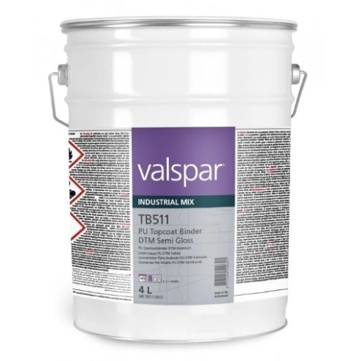 4L TB511 PU Topcoat binder DTM semi gloss Valspar VIM