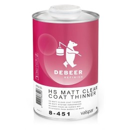 HS Matt Clear Coat Thinner 1 Liter - 8-451 De Beer
