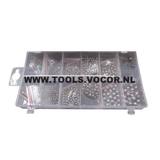 Assortiment stalen kogels 470 delig