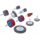 Set borstel- en schuurlamellenschijven, 10-delig BGS