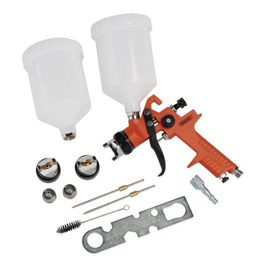 Verfspuit 600ml HVLP 1,3 - 1,4 en 2 mm nozzle