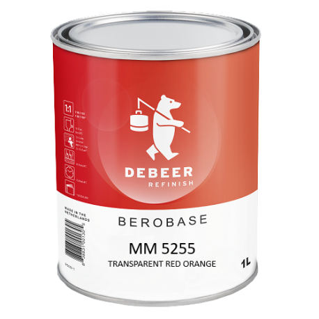 MM5255 Transparent Red Orange BeroBase 500 Series