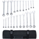 Ratelring-steeksleutel set | metrisch / Inch Maten | 22-delig BGS 30010