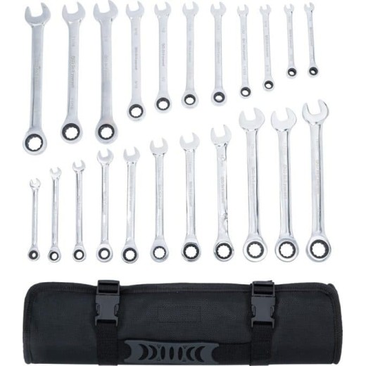 Ring/steeksleutel set 12-delig INCH maten