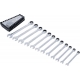 Ratelring-steeksleutel set , metrisch,  12-delig BGS 6544
