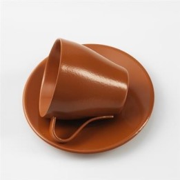 Oranje bruin RAL 8023 zijdeglans - 500 gram Poedercoat poeder