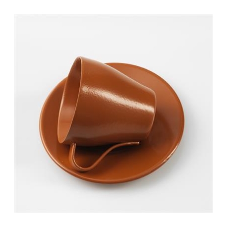 Oranje bruin RAL 8023 zijdeglans - 500 gram Poedercoat poeder