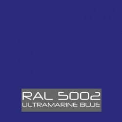 Ultramarijn blauw RAL 5002 zijdeglans - 500 gram Poedercoat poeder