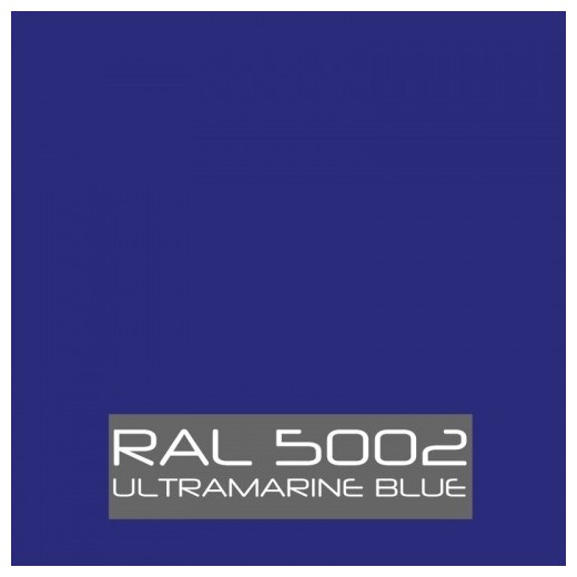 Ultramarijn blauw RAL 5002 zijdeglans - 500 gram Poedercoat poeder