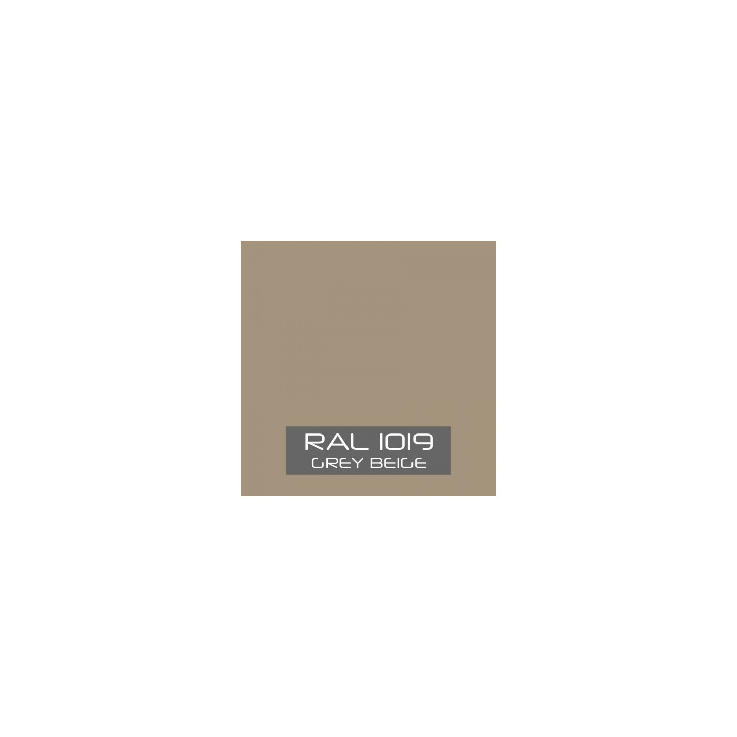 Grijsbeige RAL 1019 hoogglans - 500 gram Poedercoat poeder