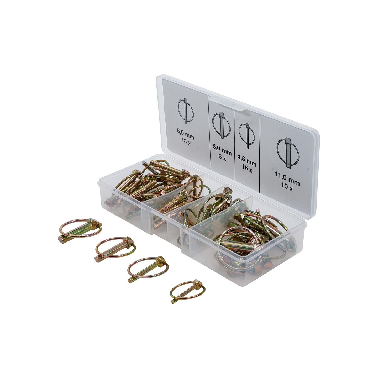 Assortiment zelfborgende moeren 146 delig