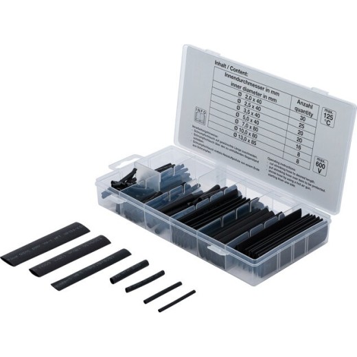 Assortiment krimpkousen zwart 127 delig
