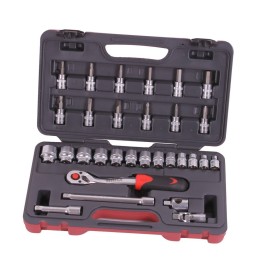 Doppenset 3/8" 35 delig Inch maten PRO